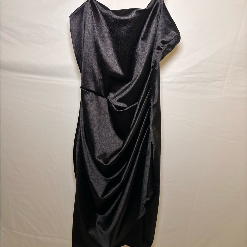 Windsor One Shoulder Black Dress